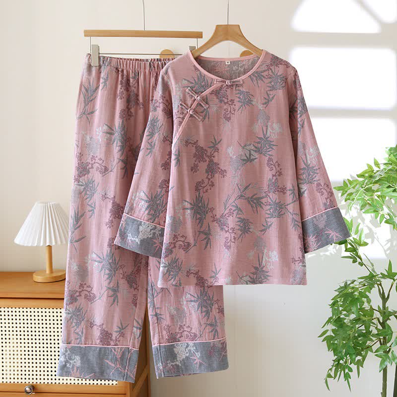 Ownkoti Bamboo Leaf Cotton Double Gauze Sleepwear - XXL - image 0