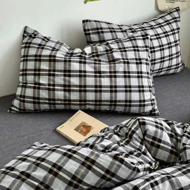 Classic Plaid Cotton Doona Covers Bedding Set - image 32