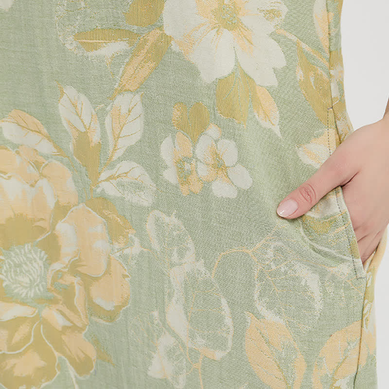 Jacquard Double-Layer Gauze Floral Nightgown - image 6