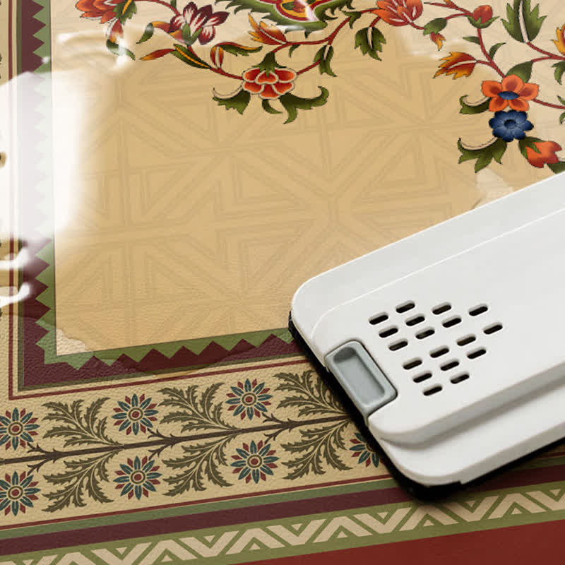 Retro Ethnic Style Floral Door Mat - image 5