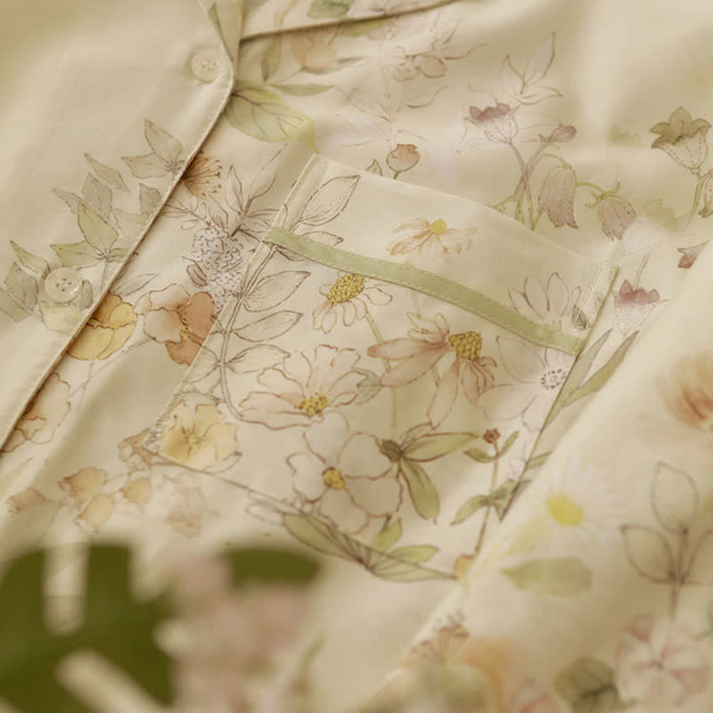 Pastoral Floral Long Sleeve Loungewear Set - image 11