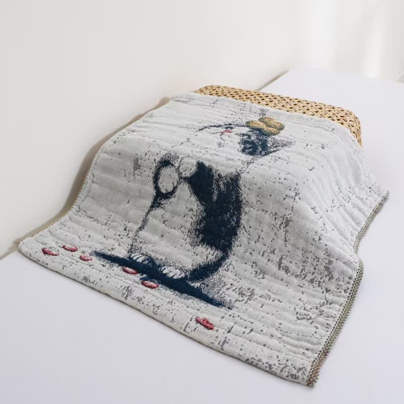 Country Cat & Fruits Cotton Gauze Kitchen Towel - image 5