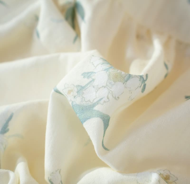 Bellflower Floral Cotton Gauze Pajama Set - image 10