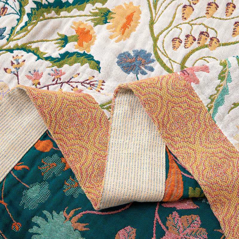 Botanical Floral Pure Cotton Blanket - image 6