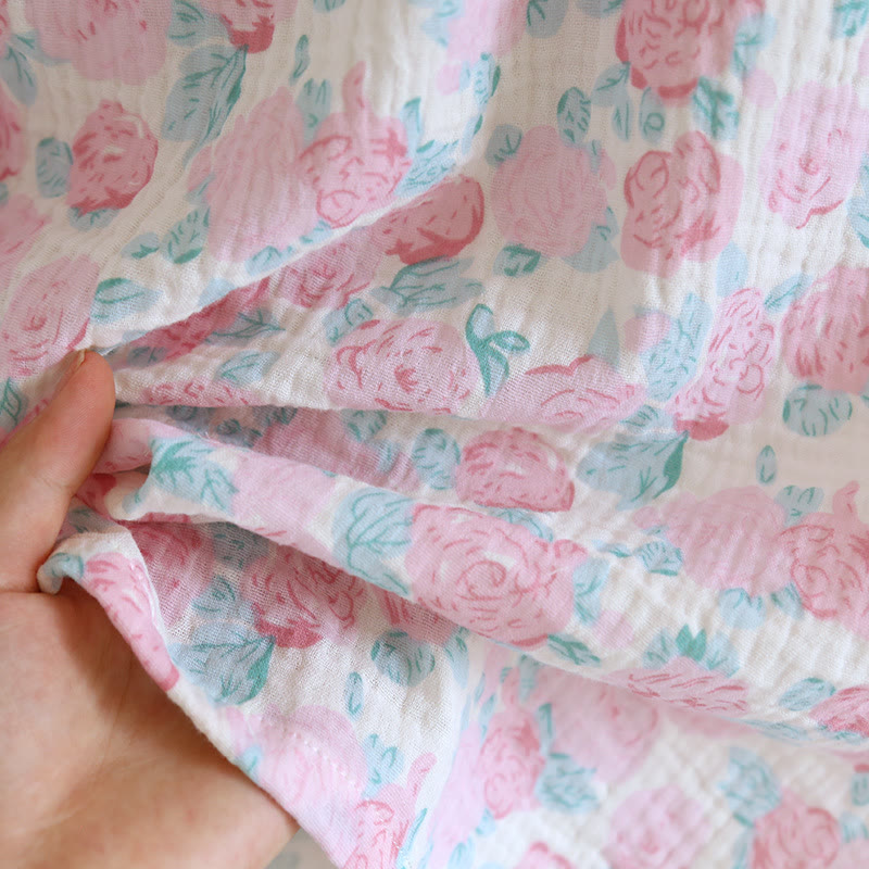 Romantic Pink Floral Cotton Cami Nightgown - image 3