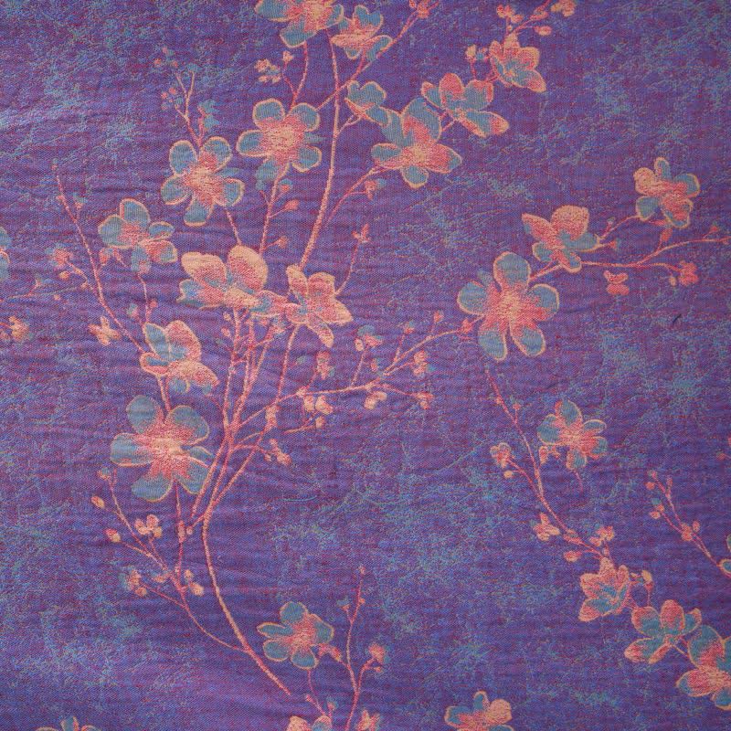 Branch & Floral Short Sleeve Cotton Robe - image 7