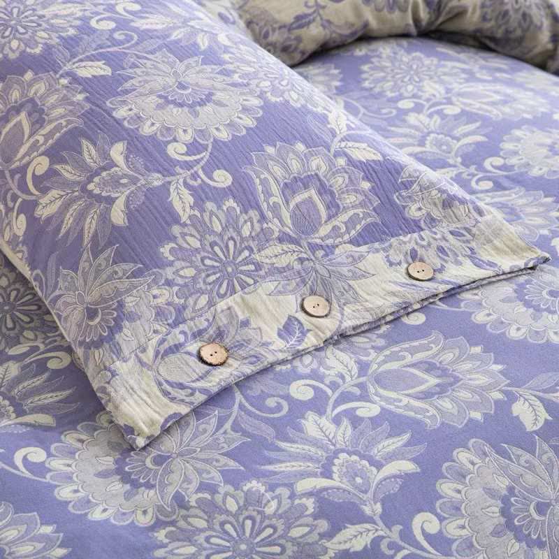 Ethnic Floral Cotton Gauze Bedding Set(4PCS) - image 4