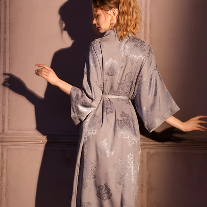 Luxury Floral 3/4 Sleeve Kimono Robe - image 9