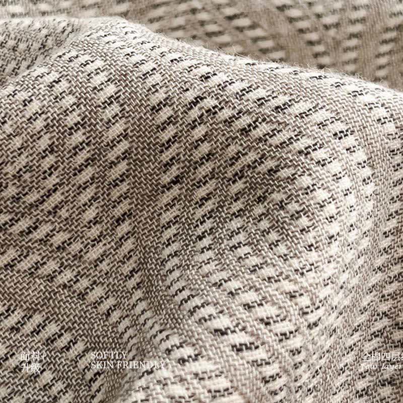 Wavy Pattern Cotton Gauze Quilt Blanket - image 7