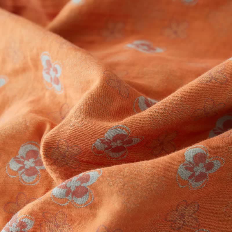 Country Style Floral Cotton Double Gauze Bedspread - image 2