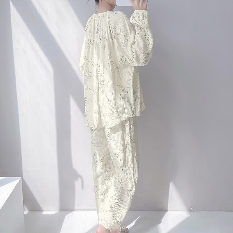 Ownkoti Bamboo Print Double Gauze Cotton Loungewear Set - image 4