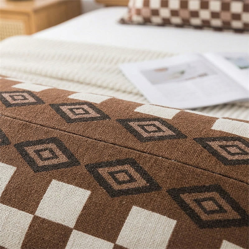 Checkerboard Cotton Gauze Pillowcases (2PCS) - image 1