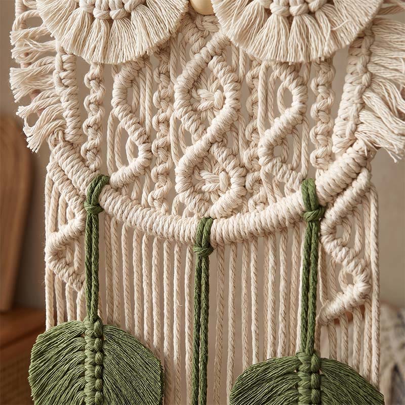 Handmade Macrame Owl Wall Hanging - image 2
