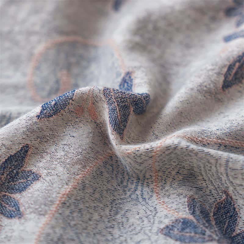 Cotton Gauze Jacquard Elegant Leaf Bedding - image 32