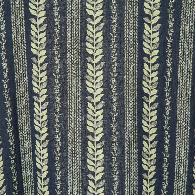 Leaf Striped Cotton Gauze Kimono Robe - image 8