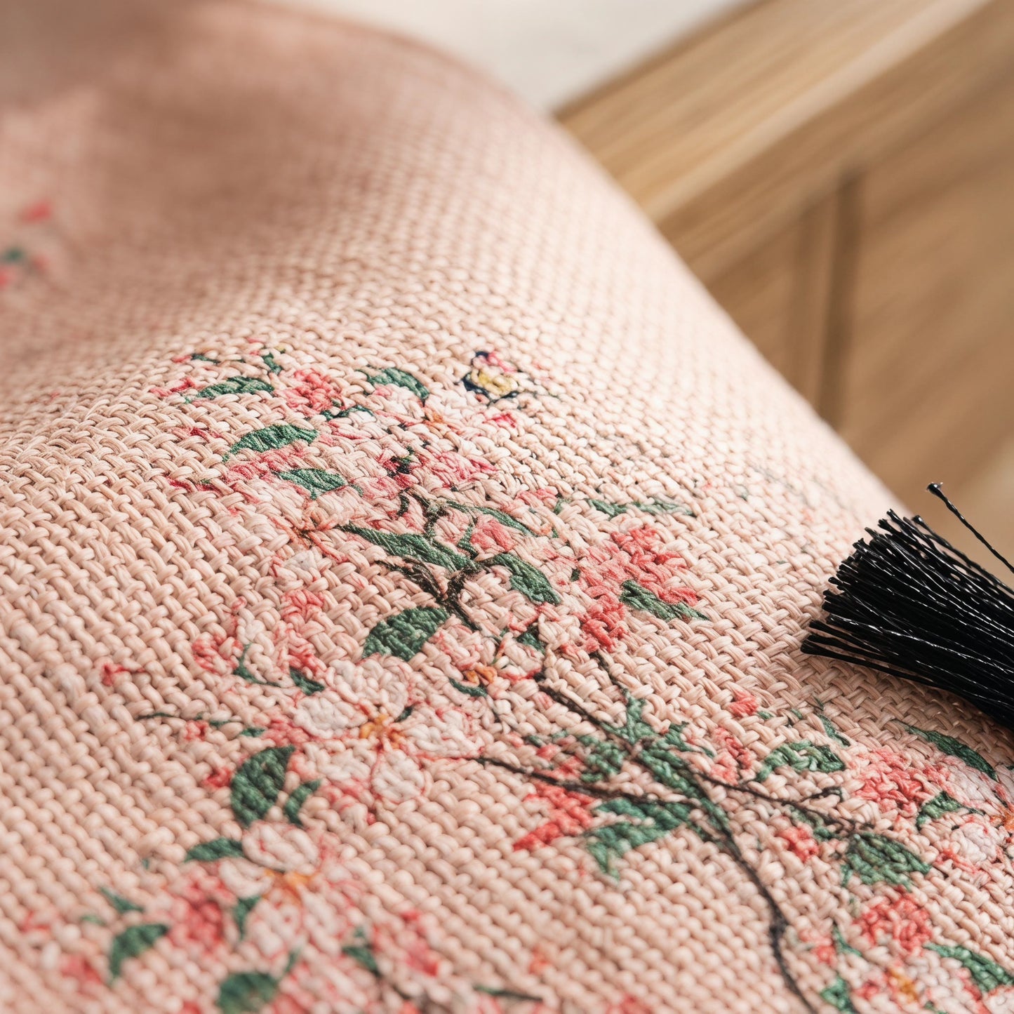 Painterly Crabapple Blossom Table Runner - image 4