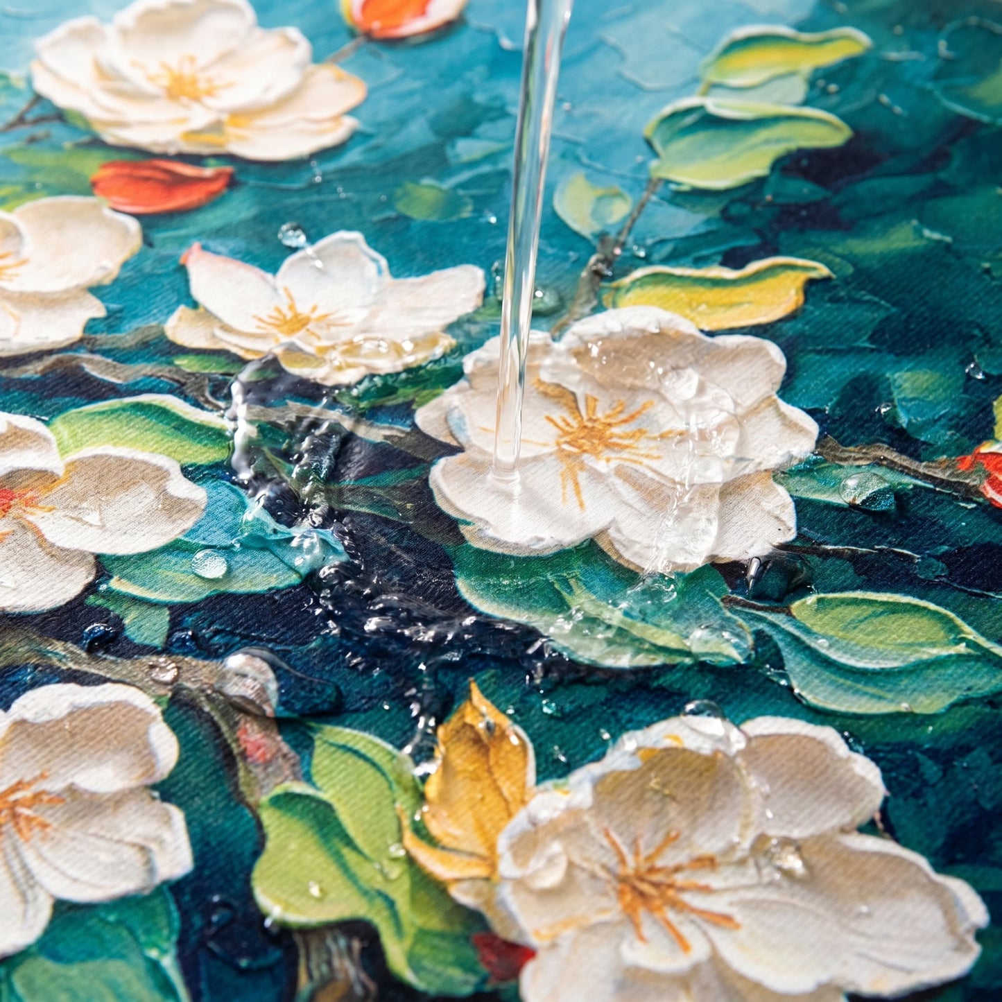 Impressionist Magnolia Bathroom Rug - image 4