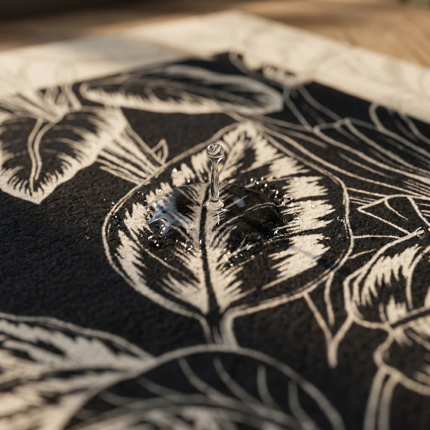Tropical Leaf Vintage Bathroom Rug - image 4