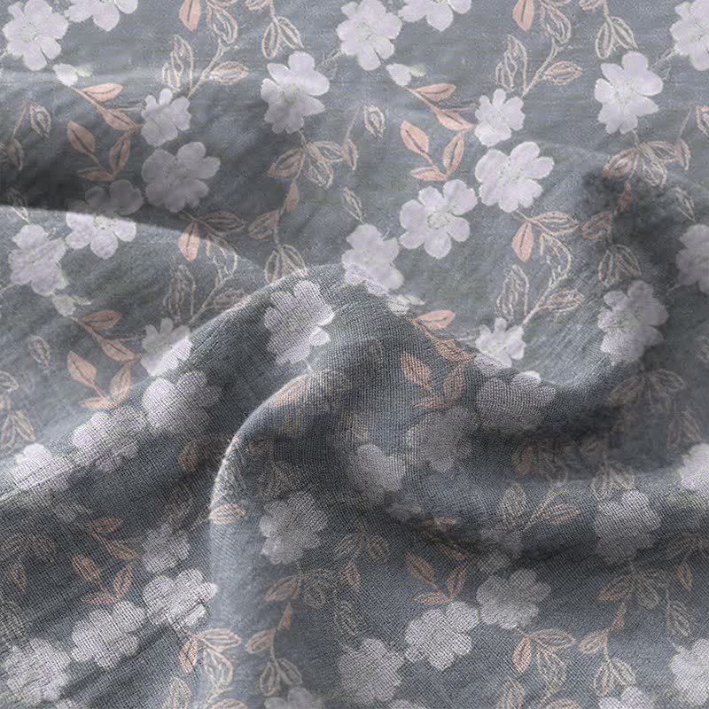 Ownkoti Elegant Floral Cotton Double Gauze Bedspread - image 11
