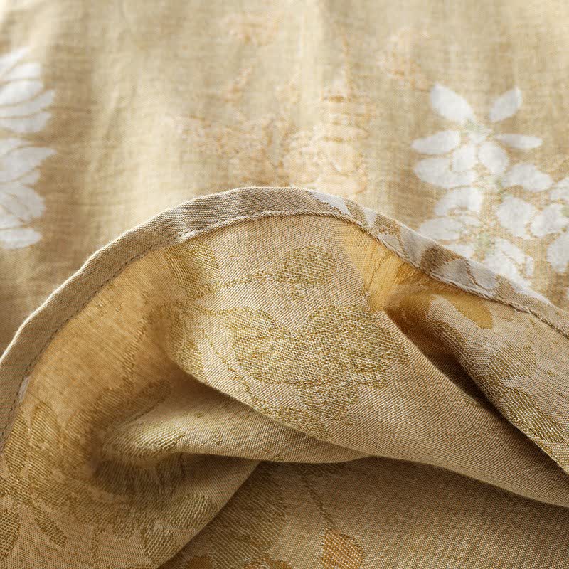Floral Cotton Chinese Knot Loungewear Set - image 11