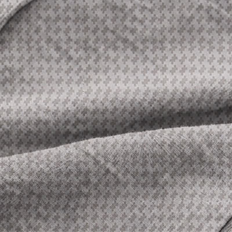 Grey Geometric V-Neck Loungewear Set - image 5