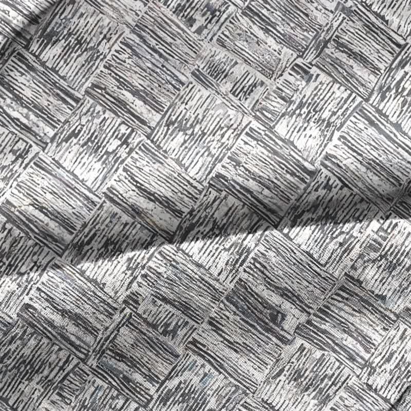 Gray Abstract Linear Cotton Pajama Set - image 6