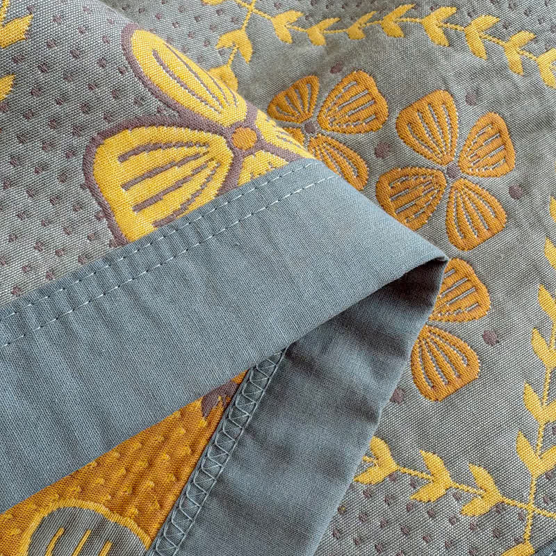 Ownkoti Geometric Clover 3-layer Cotton Gauze Blanket - image 11