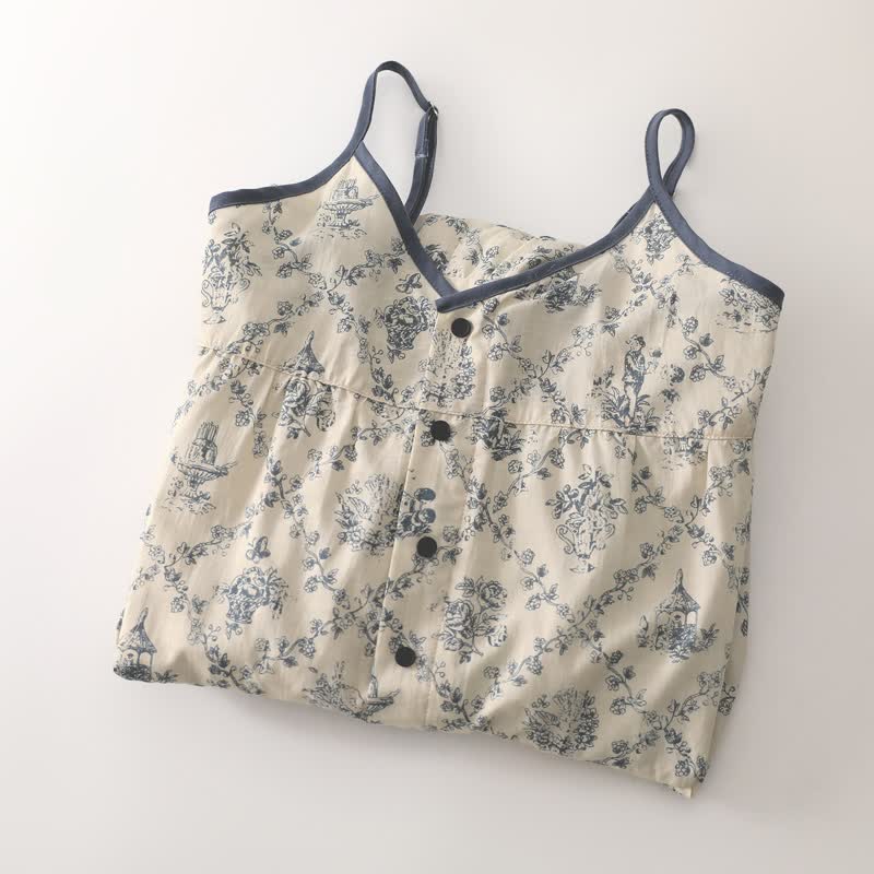 Floral Cotton Camisole Women's Nightgown - image 3