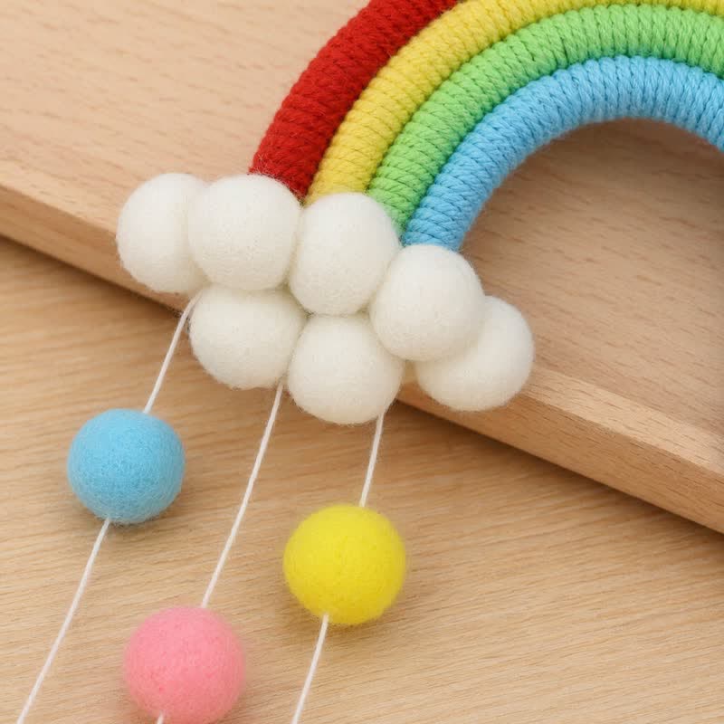 Handwoven Nordic Rainbow Wall Hanging Decor - image 6