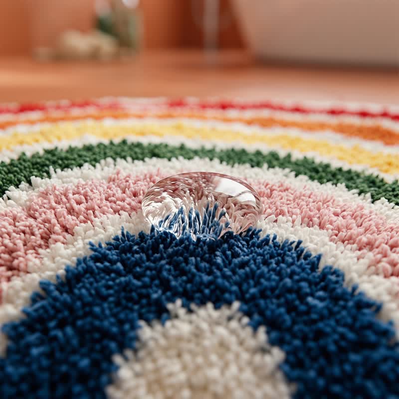 Rainbow Arch Faux Cashmere Bath Rug - image 6