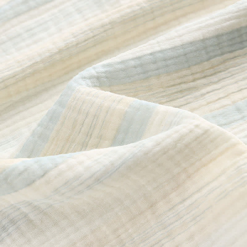 Pastel Stripe Cotton Tiered Cami Nightgown - image 4