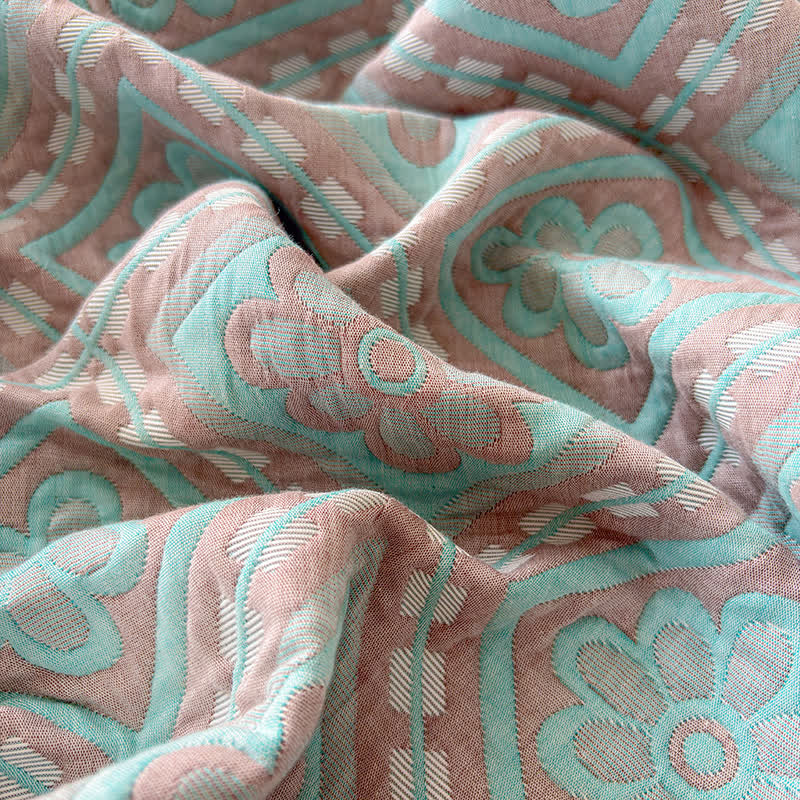 3-Layer Cotton Gauze Jacquard Bedspread Quilt - image 13
