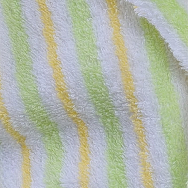 Soft Green Stripe Cotton Bathrobe For Kids - image 6