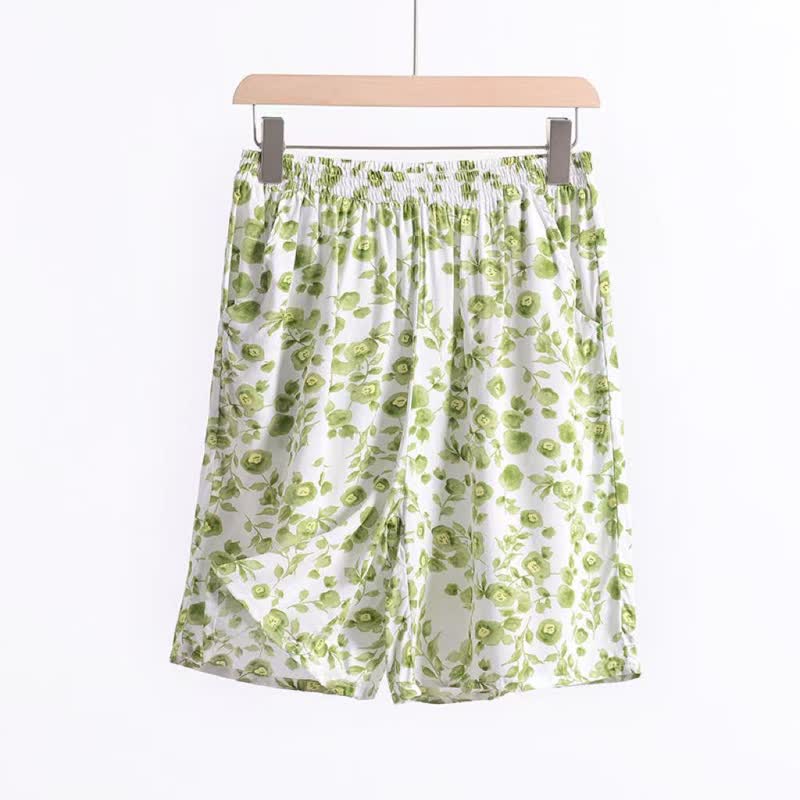 Summer Floral Cotton Lounge Shorts - image 4