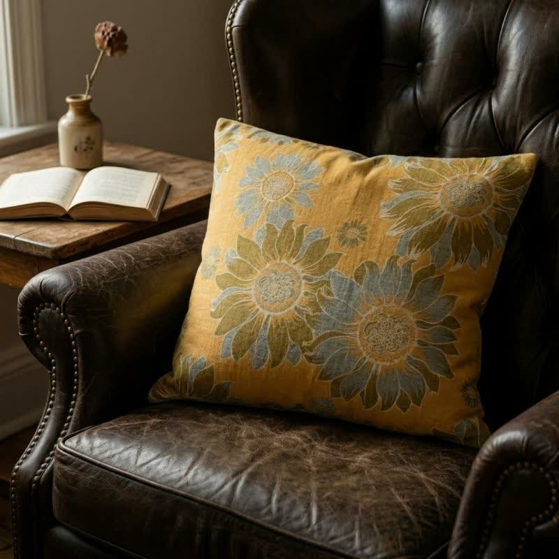 Sunflower Garden Floral Throw Pillow - image 4