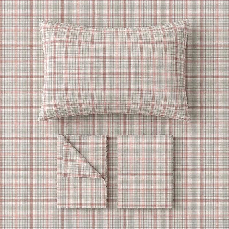 Pink Plaid Twin XL Dorm Bedding Set - image 5