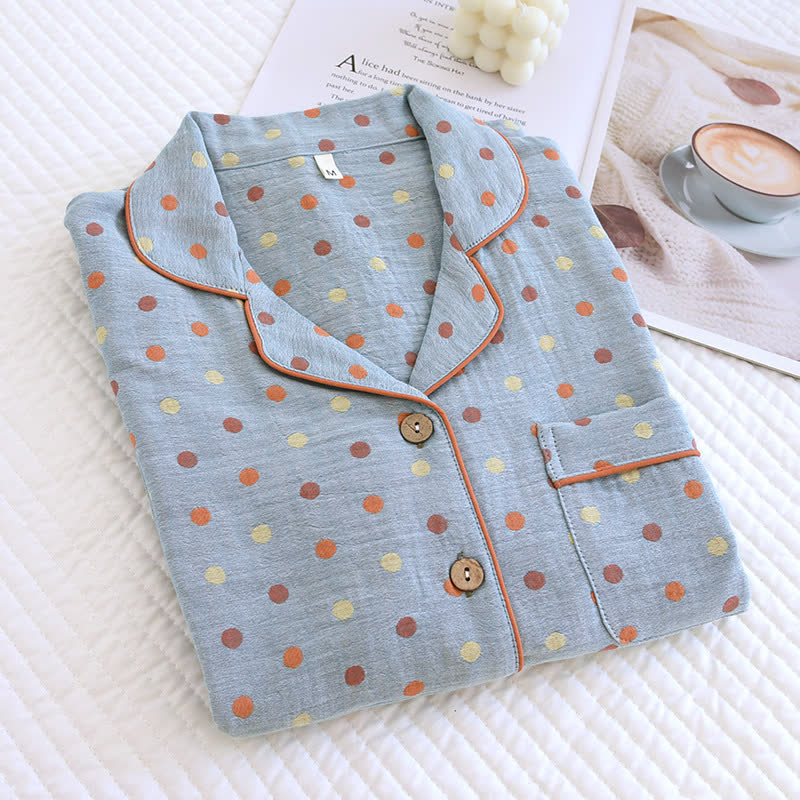 Playful Dot Cotton Gauze Loungewear Set - image 17
