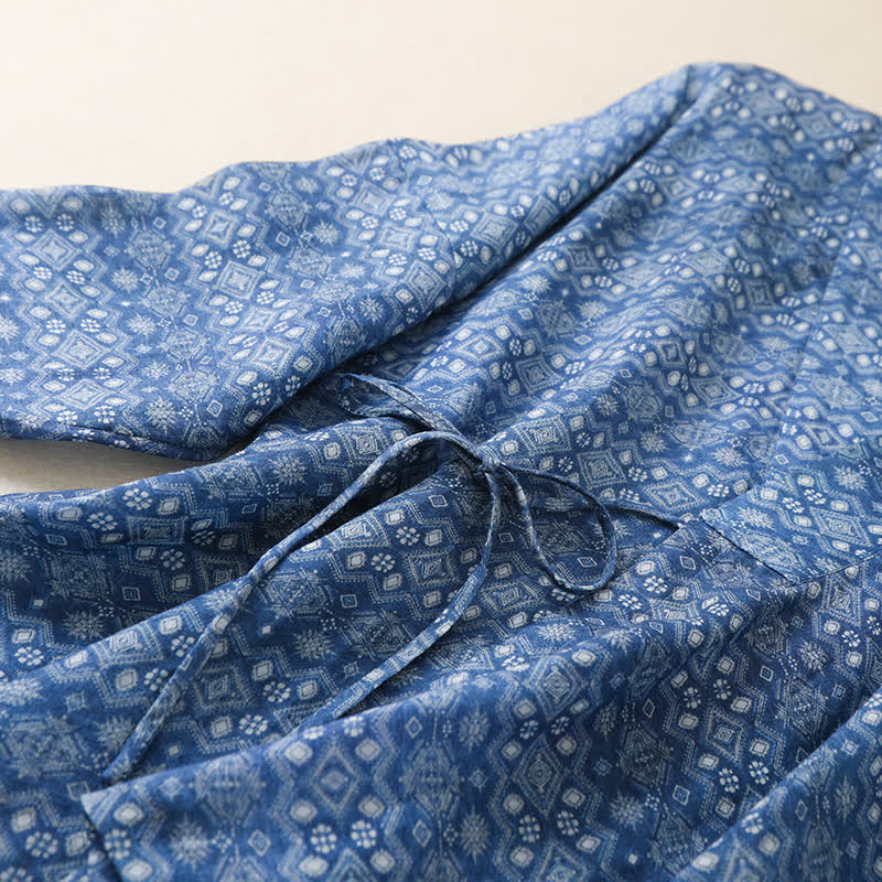 Casual Geometric Print Lounge Cardigan - image 3