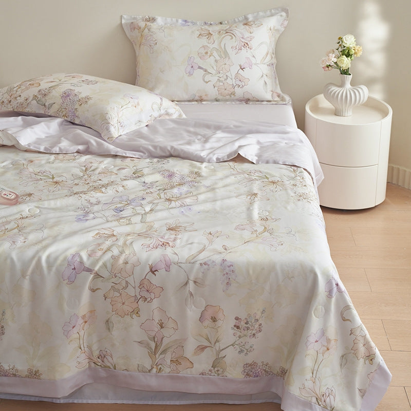 Fresh Floral Summer Soft Bedding Set(4pcs)