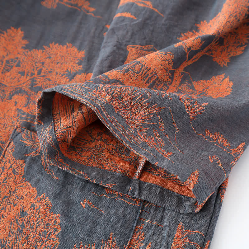 Natural Tree V-neck Comfy Bathrobe Pajama