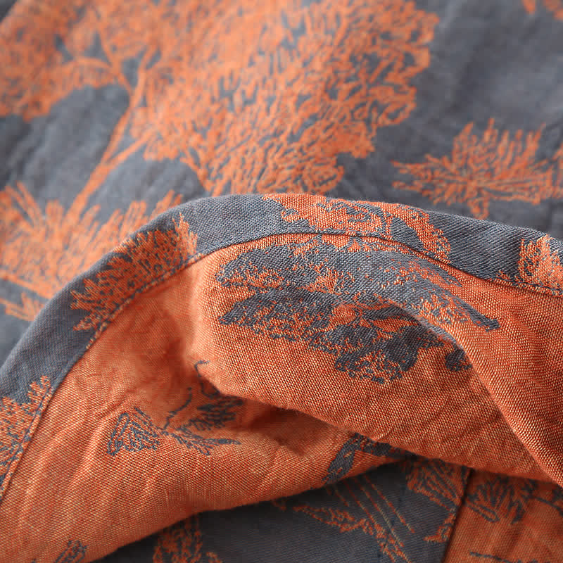 Natural Tree V-neck Comfy Bathrobe Pajama