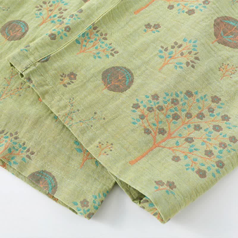 Leaf Tree Jacquard Cotton Loungewear Set - image 12