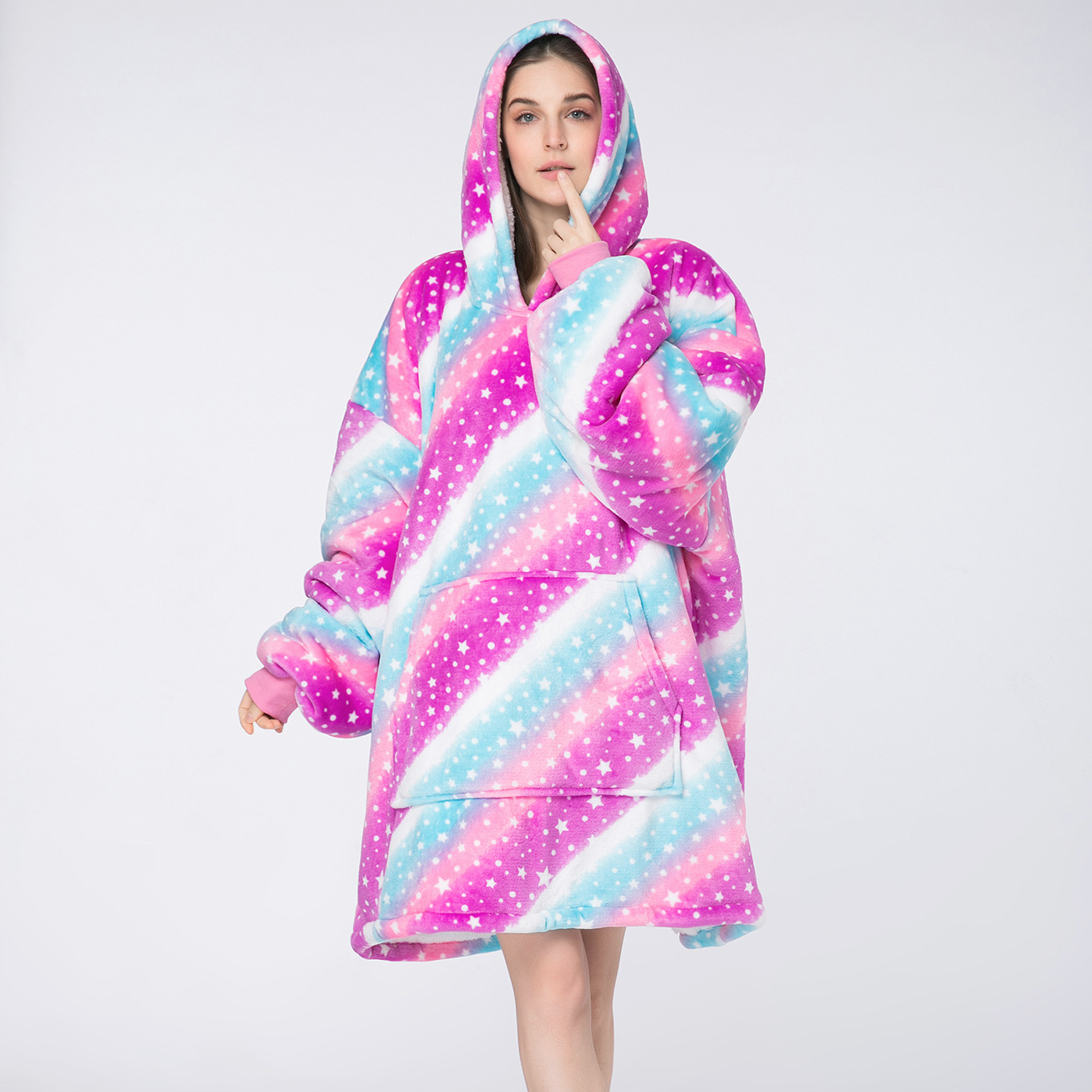 Rainbow Star Wearable Blanket Sleepwear