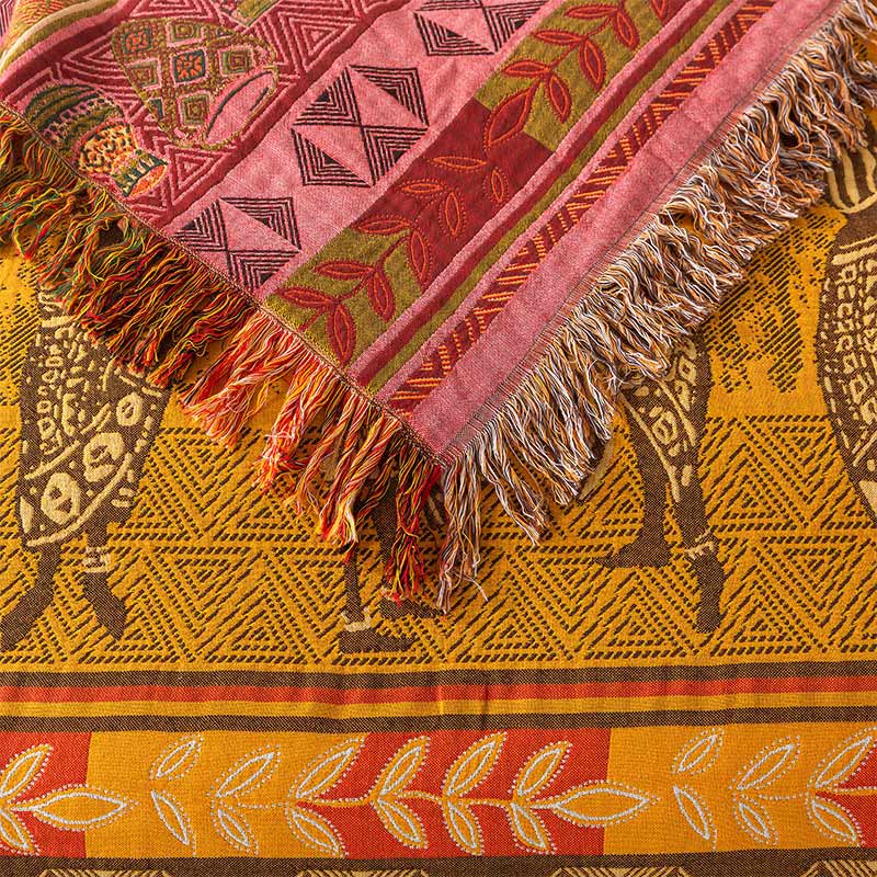 Exotic Style Cotton Gauze Reversible Quilt
