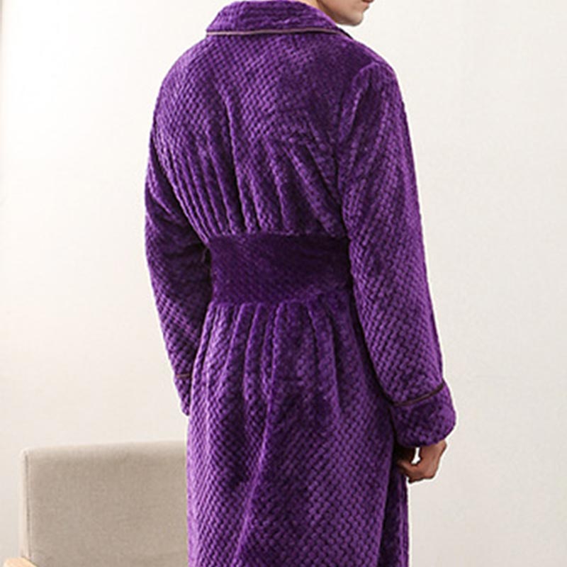 Ownkoti Puffy Fleece Pajama Long Bathrobe - image 4