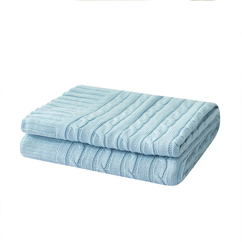 Ownkoti Solid Color Cotton Sofa Knit Blanket - image 27