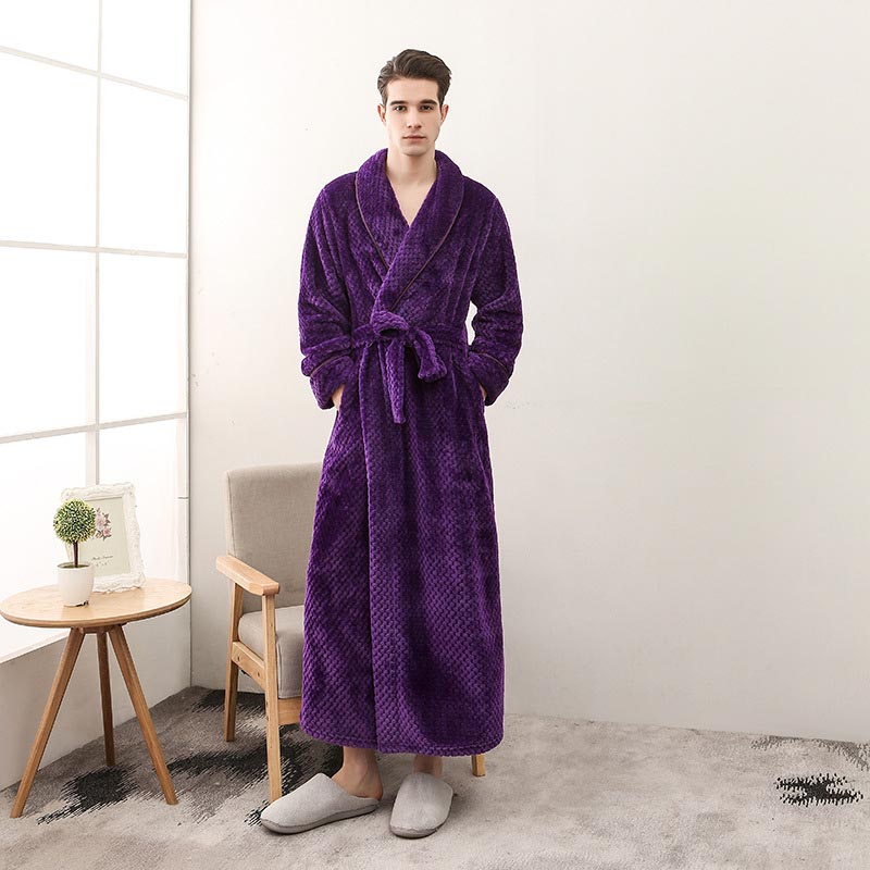Ownkoti Puffy Fleece Pajama Long Bathrobe - image 3