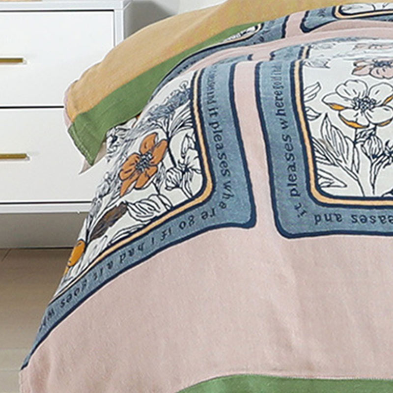 Ownkoti Summer Reversible Cotton Quilt Lightweight Blanket
