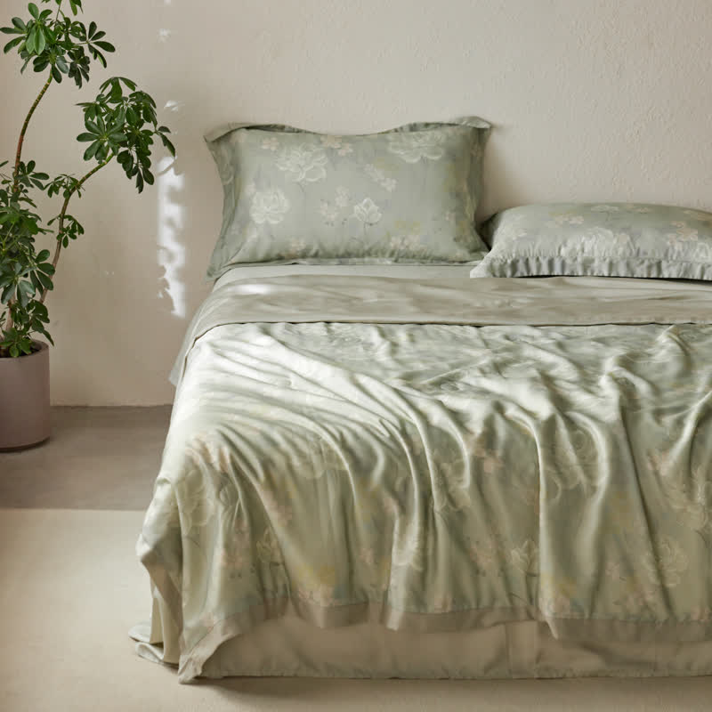 Pastoral Lotus Summer Breathable Bedding