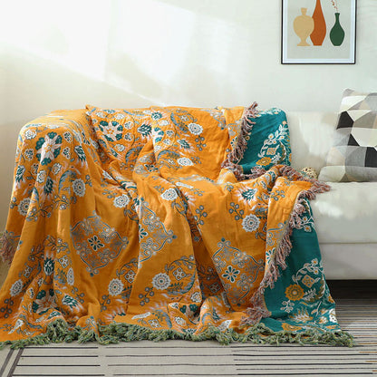 Ownkoti Pattern Reversible Quilt Flower Leisure Quilt